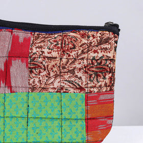  Handmade Cotton Fabric Quilted Patchwork Utility Pouch 