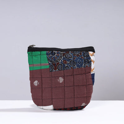  Handmade Cotton Fabric Quilted Patchwork Utility Pouch 