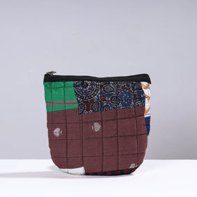  Handmade Cotton Fabric Quilted Patchwork Utility Pouch 