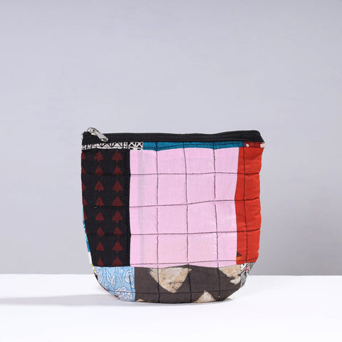  Handmade Cotton Fabric Quilted Patchwork Utility Pouch 