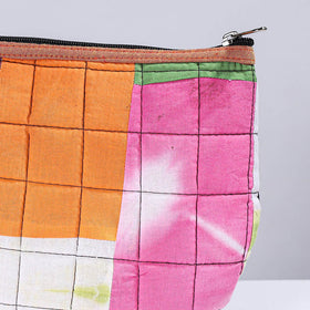  Handmade Cotton Fabric Quilted Patchwork Utility Pouch 