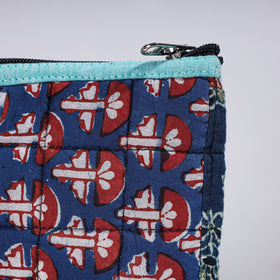  Handmade Cotton Fabric Quilted Patchwork Utility Pouch 