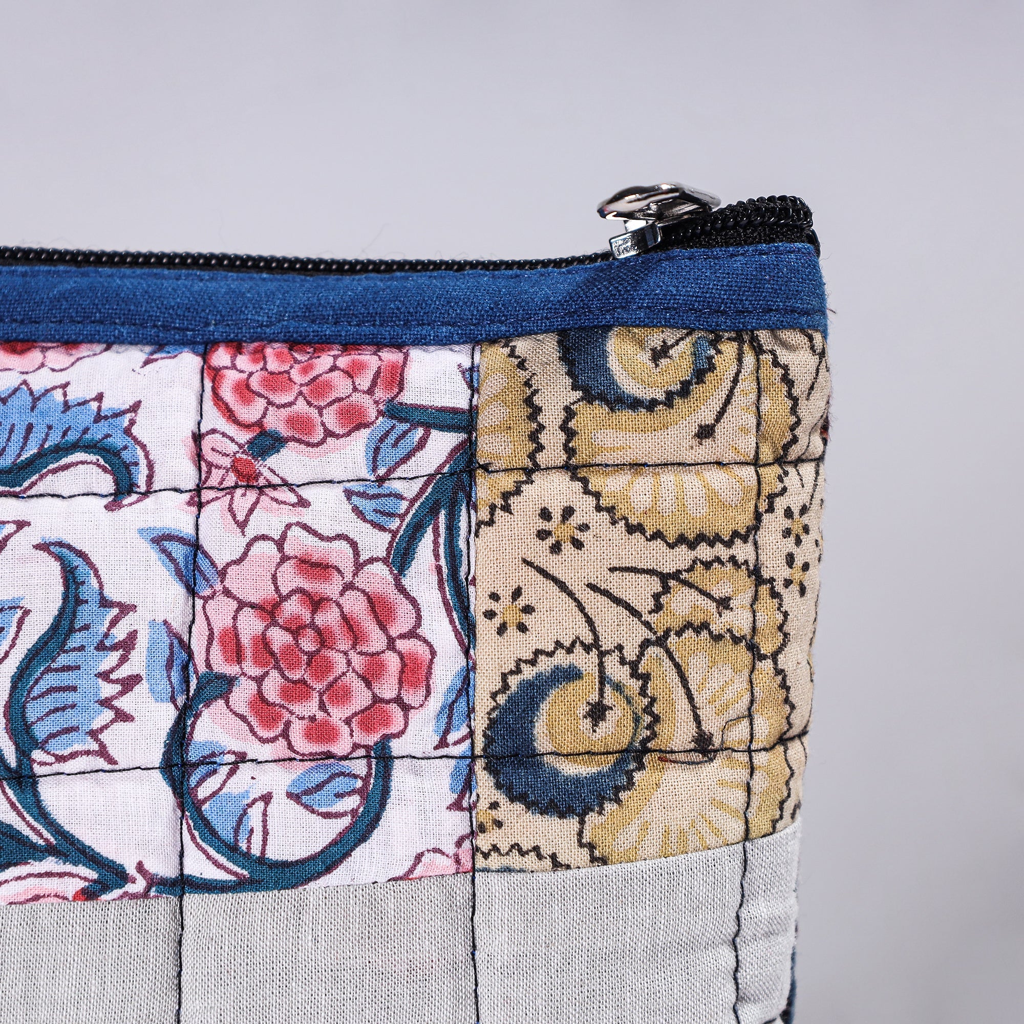  Handmade Cotton Fabric Quilted Patchwork Utility Pouch 