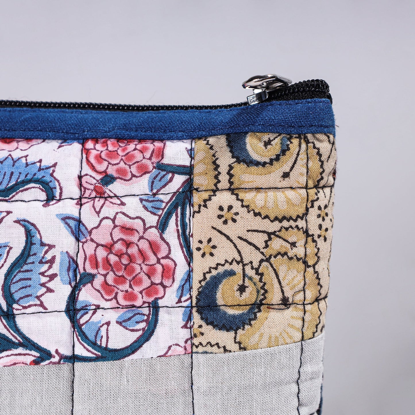  Handmade Cotton Fabric Quilted Patchwork Utility Pouch 