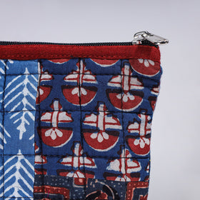  Handmade Cotton Fabric Quilted Patchwork Utility Pouch 