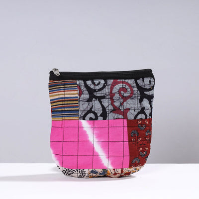  Handmade Cotton Fabric Quilted Patchwork Utility Pouch 