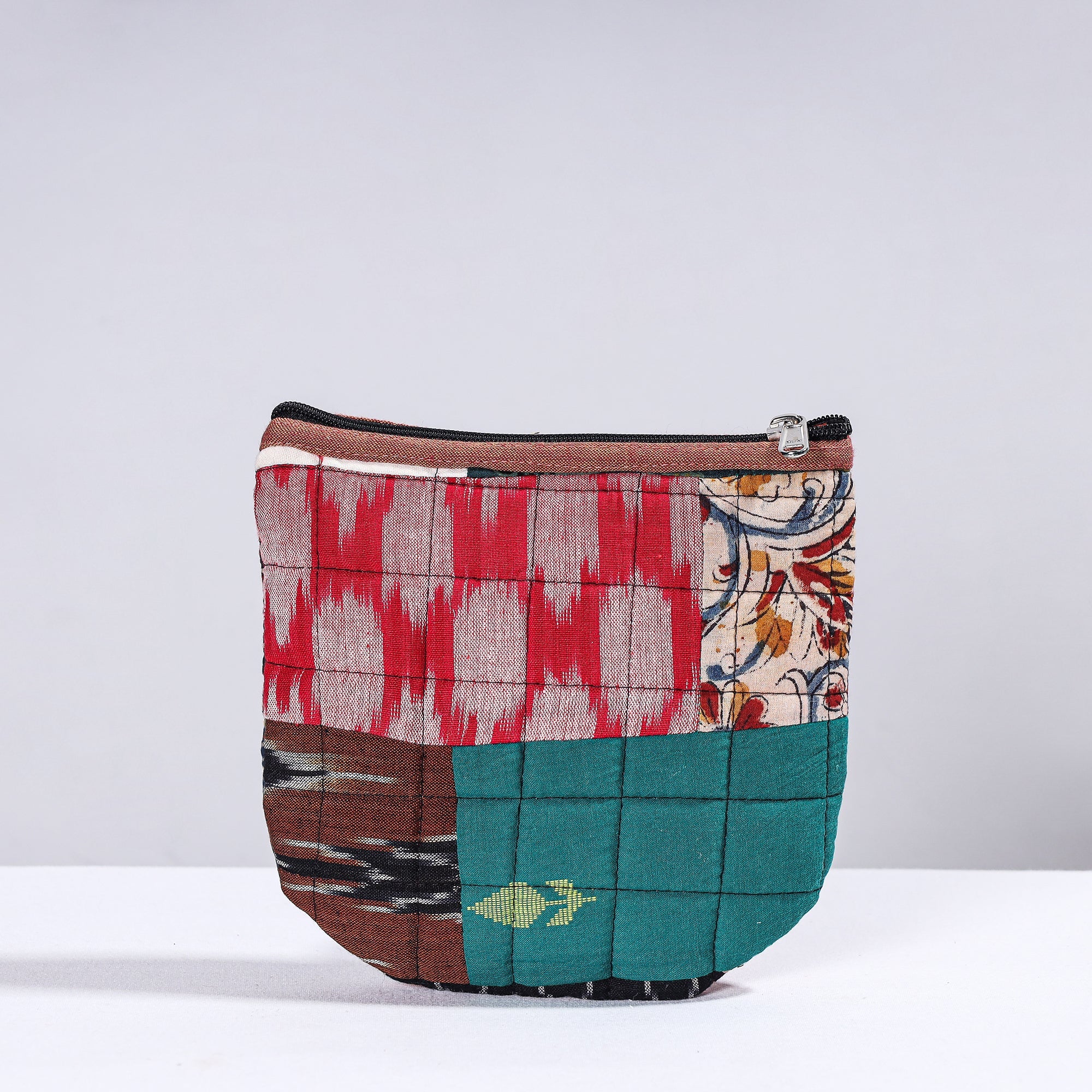  Handmade Cotton Fabric Quilted Patchwork Utility Pouch 