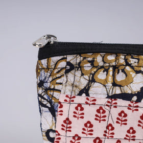  Handmade Cotton Fabric Quilted Patchwork Utility Pouch 