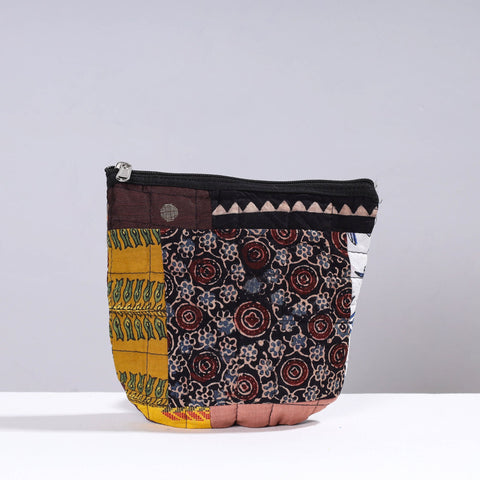  Handmade Cotton Fabric Quilted Patchwork Utility Pouch 
