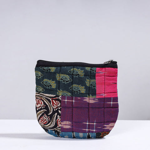  Handmade Cotton Fabric Quilted Patchwork Utility Pouch 