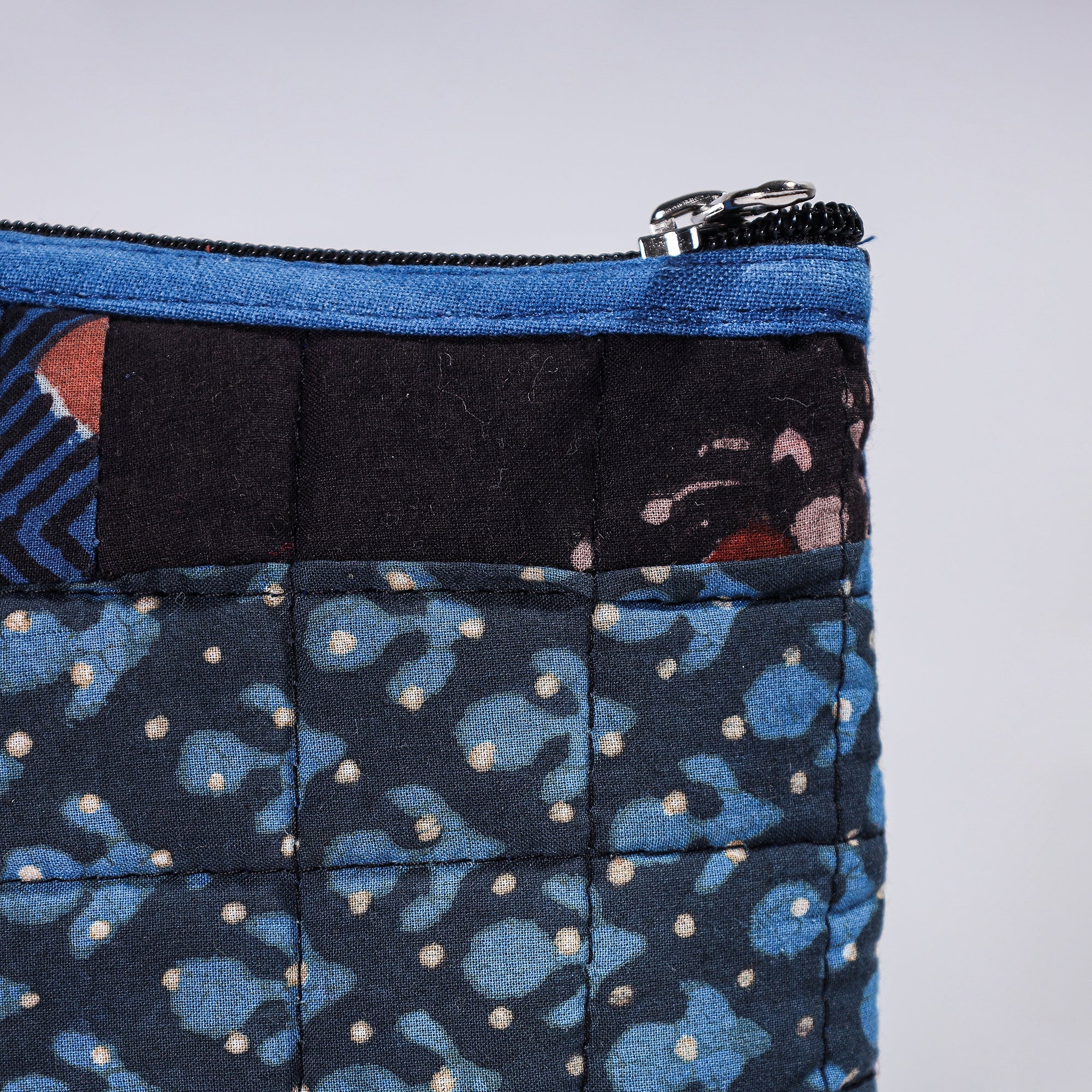  Handmade Cotton Fabric Quilted Patchwork Utility Pouch 