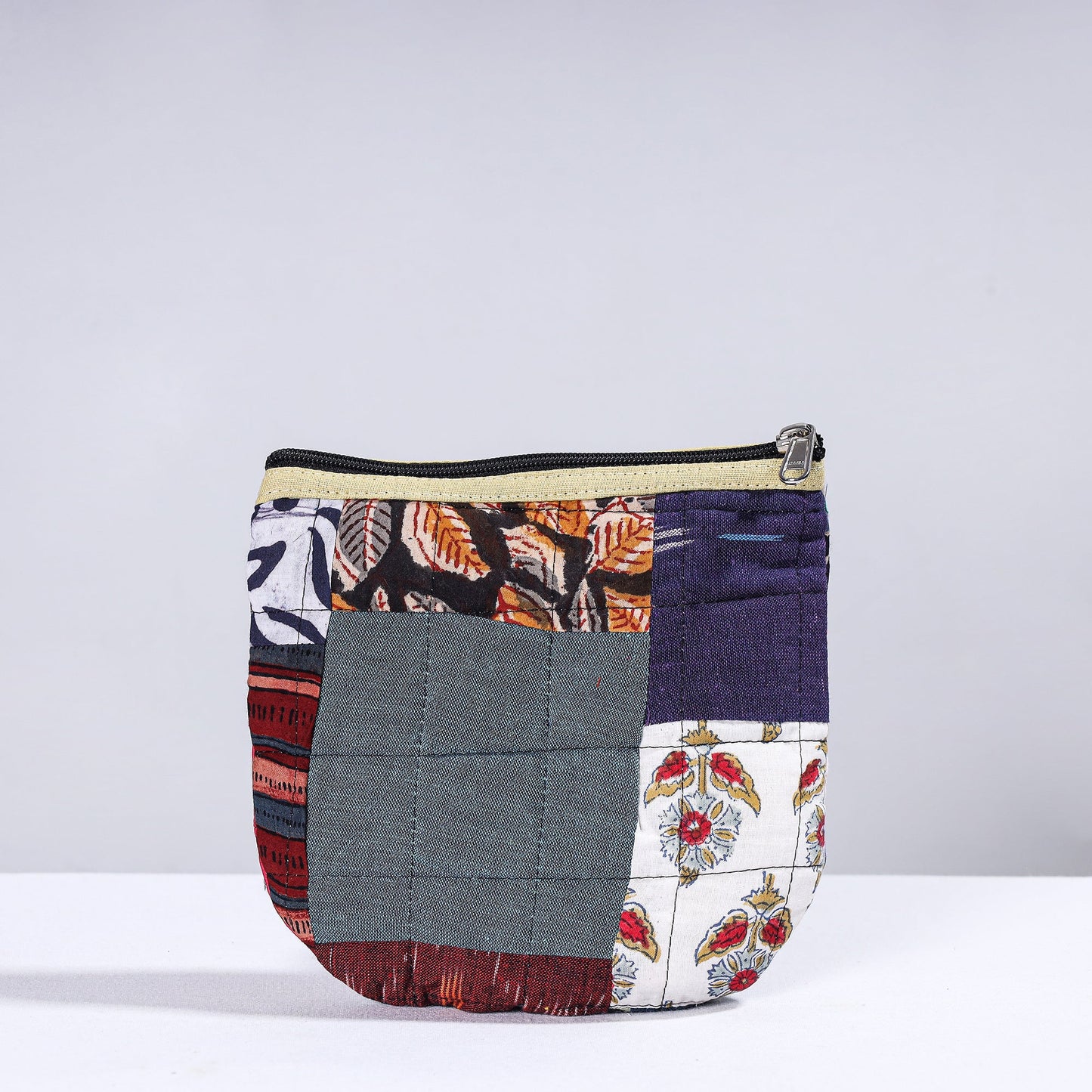  Handmade Cotton Fabric Quilted Patchwork Utility Pouch 