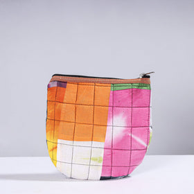  Handmade Cotton Fabric Quilted Patchwork Utility Pouch 