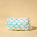  Handmade Cotton Fabric Quilted Utility Pouch With Tassel 