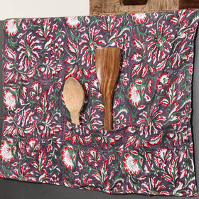  Multicolor Handmade Cotton Fridge Top Cover with Pockets