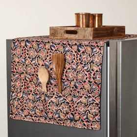 Multicolor Handmade Cotton Fridge Top Cover with Pockets 