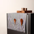 Multicolor Handmade Cotton Fridge Top Cover with Multiple Pockets