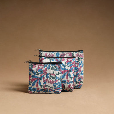 Multicolor - handmade cotton multipurpose utility pouches