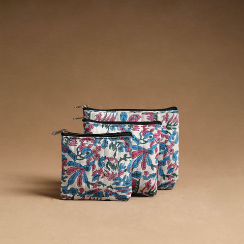 Multicolor - handmade cotton multipurpose utility pouches