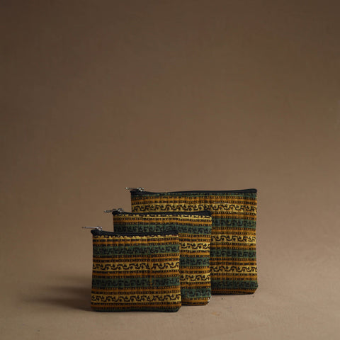 Multicolor - handmade cotton multipurpose utility pouches