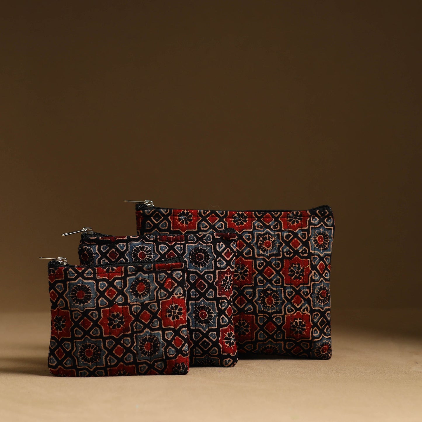 Multicolor - handmade cotton multipurpose utility pouches