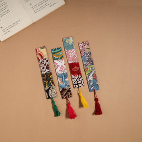Multicolor - handmade cotton patchwork fabric bookmark (set