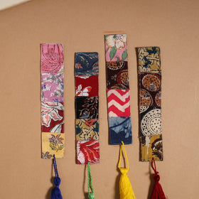 Multicolor - handmade cotton patchwork fabric bookmark (set