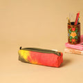 Multicolor - handmade cotton quilted pencil pouch 13