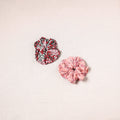 Multicolor - handmade cotton rubber bands/scrunchies (set