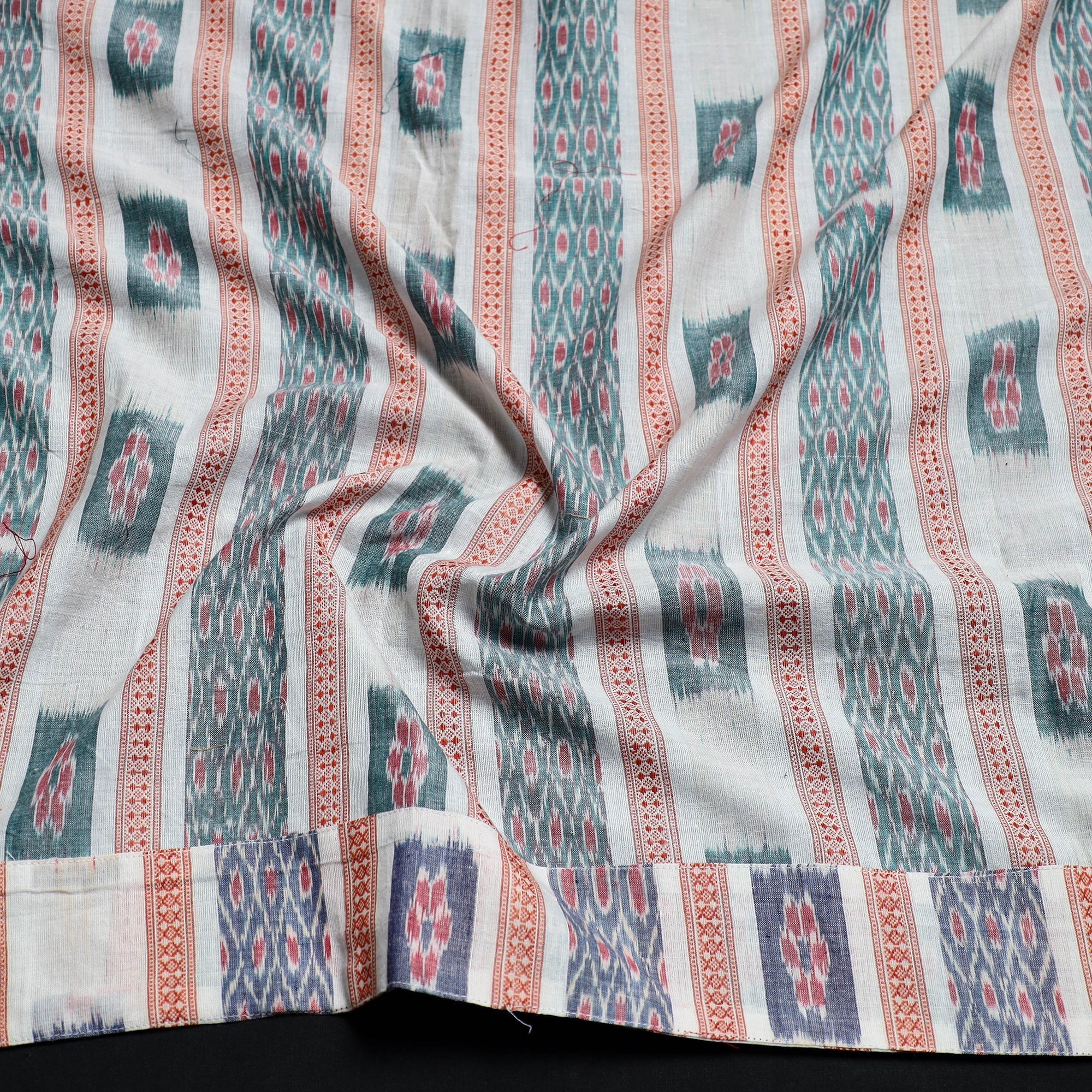 Multicolor - handmade cotton sambalpuri ikat blouse piece