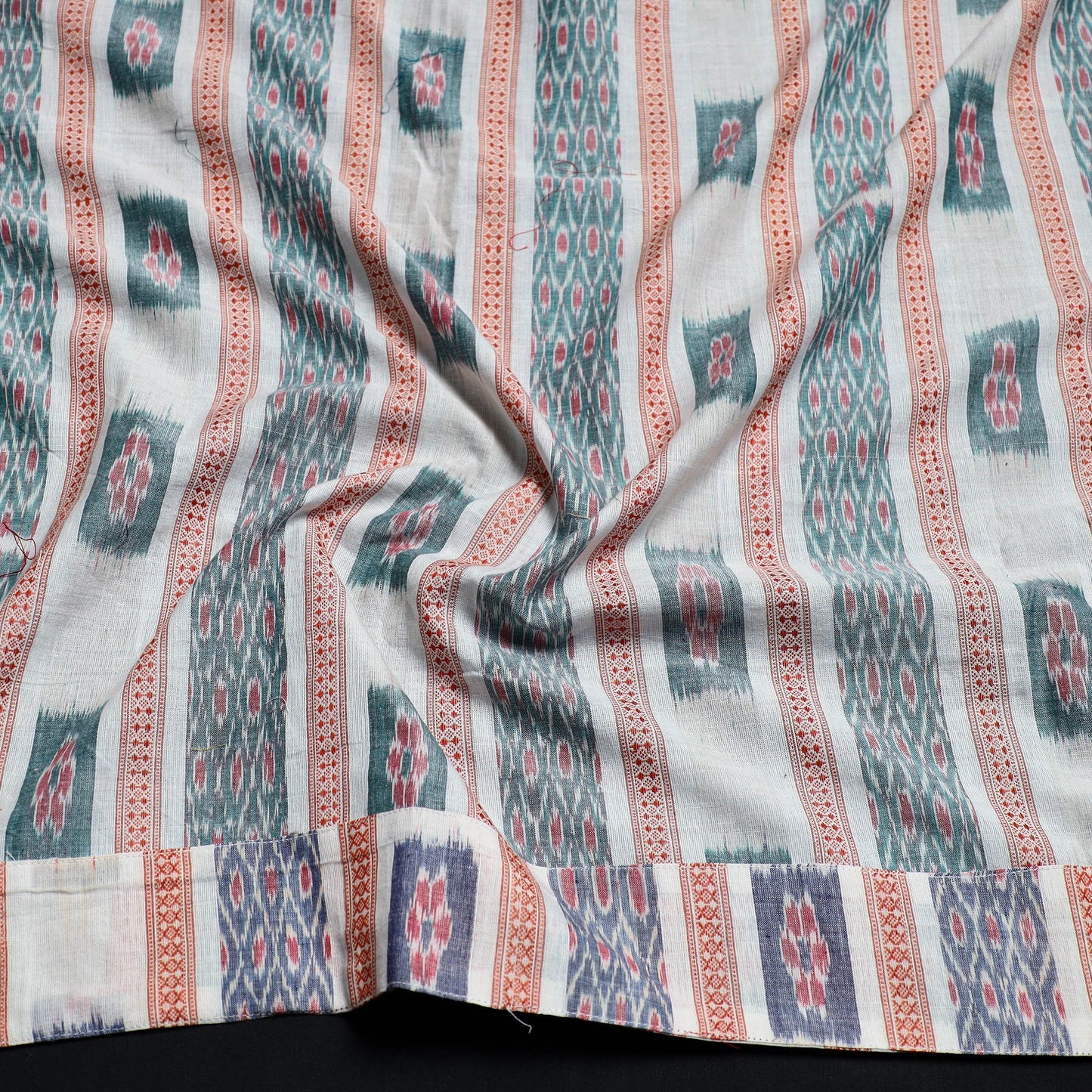 Multicolor - handmade cotton sambalpuri ikat blouse piece