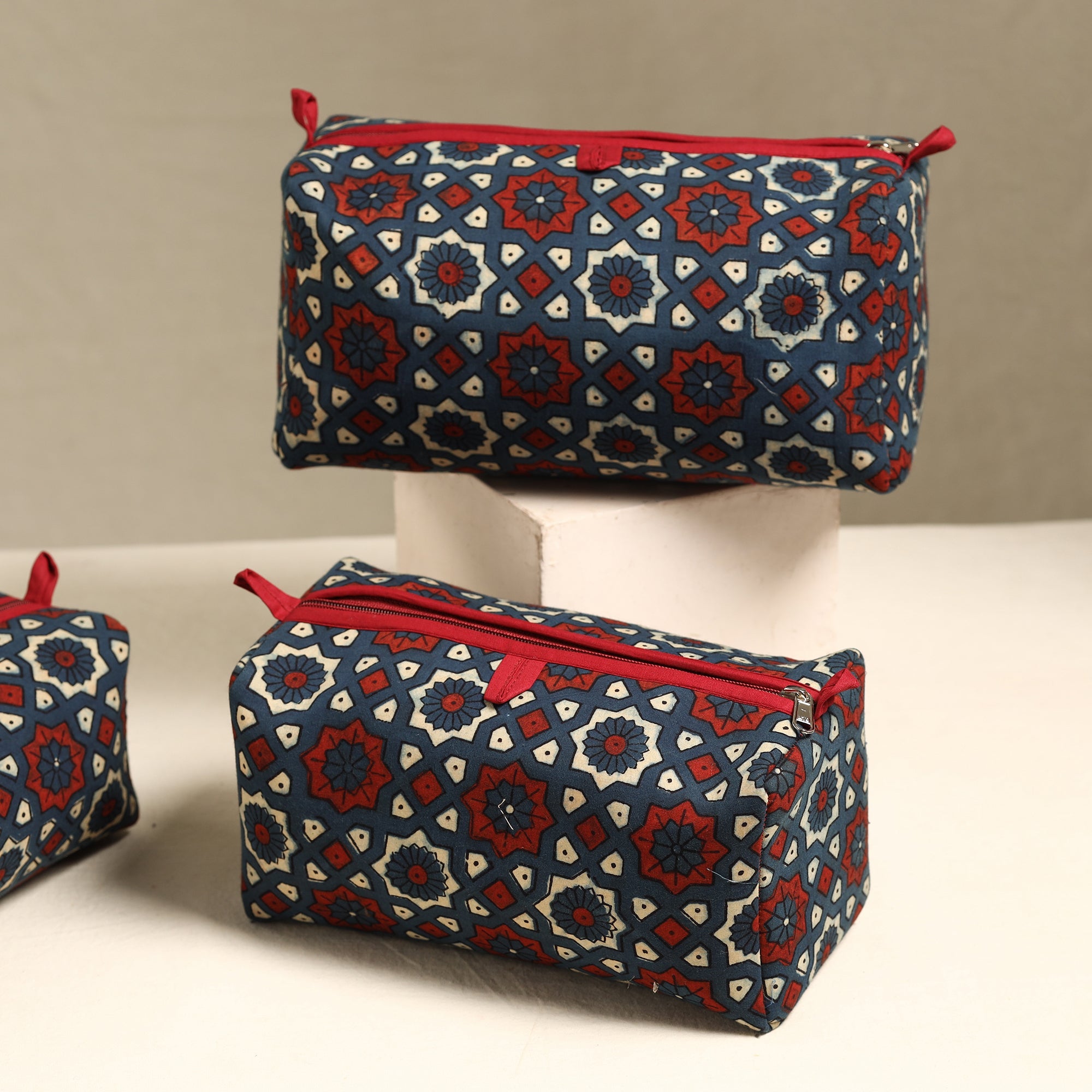  Handmade Cotton Toiletry Bags (Set of 3) 06 