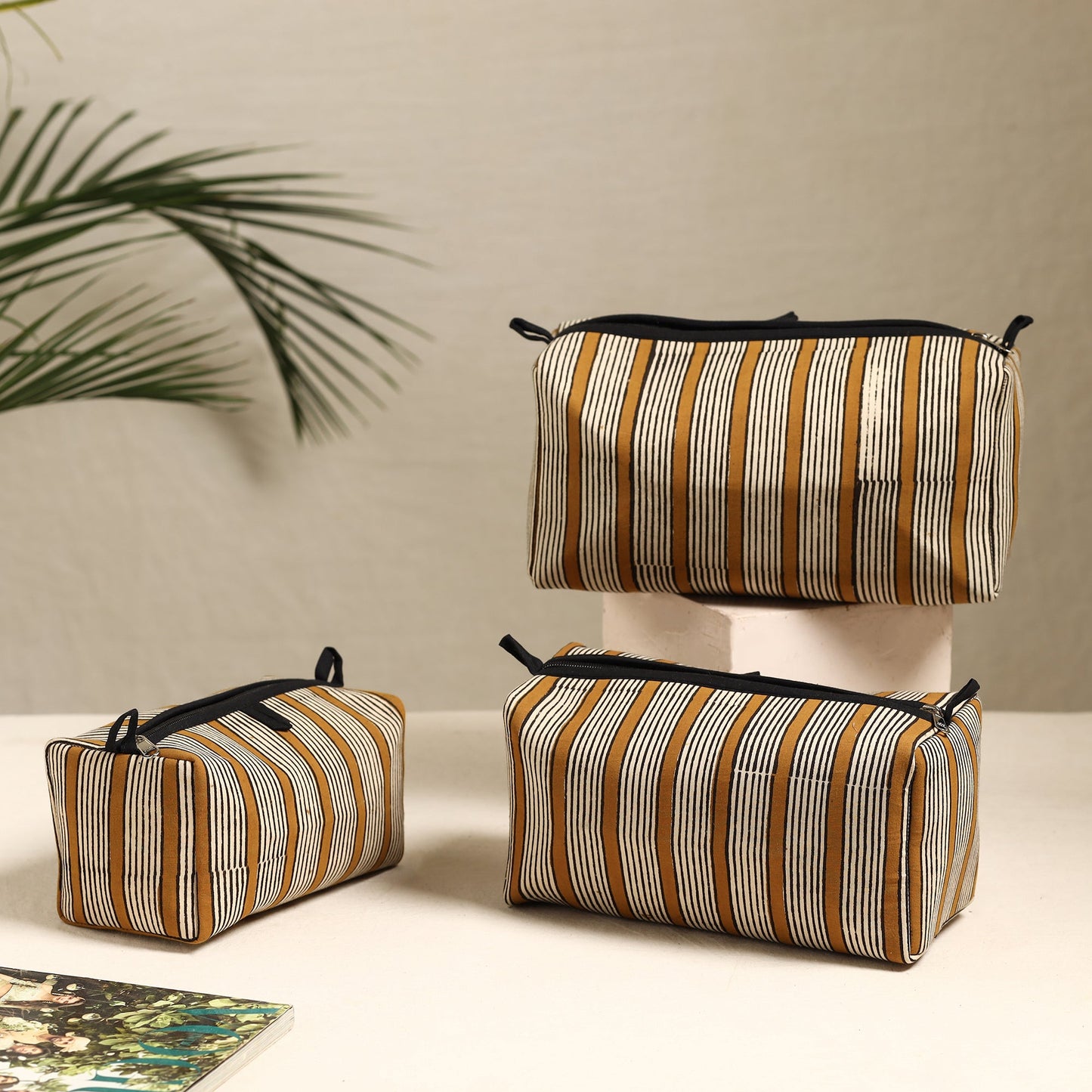  Handmade Cotton Toiletry Bags (Set of 3) 134 