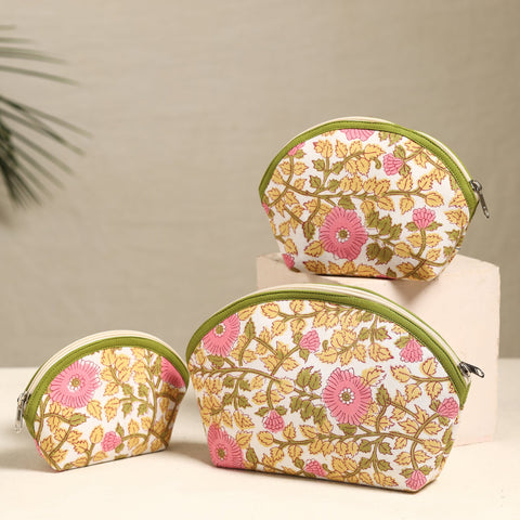 Handmade Cotton Toiletry Bags (Set of 3) 172 