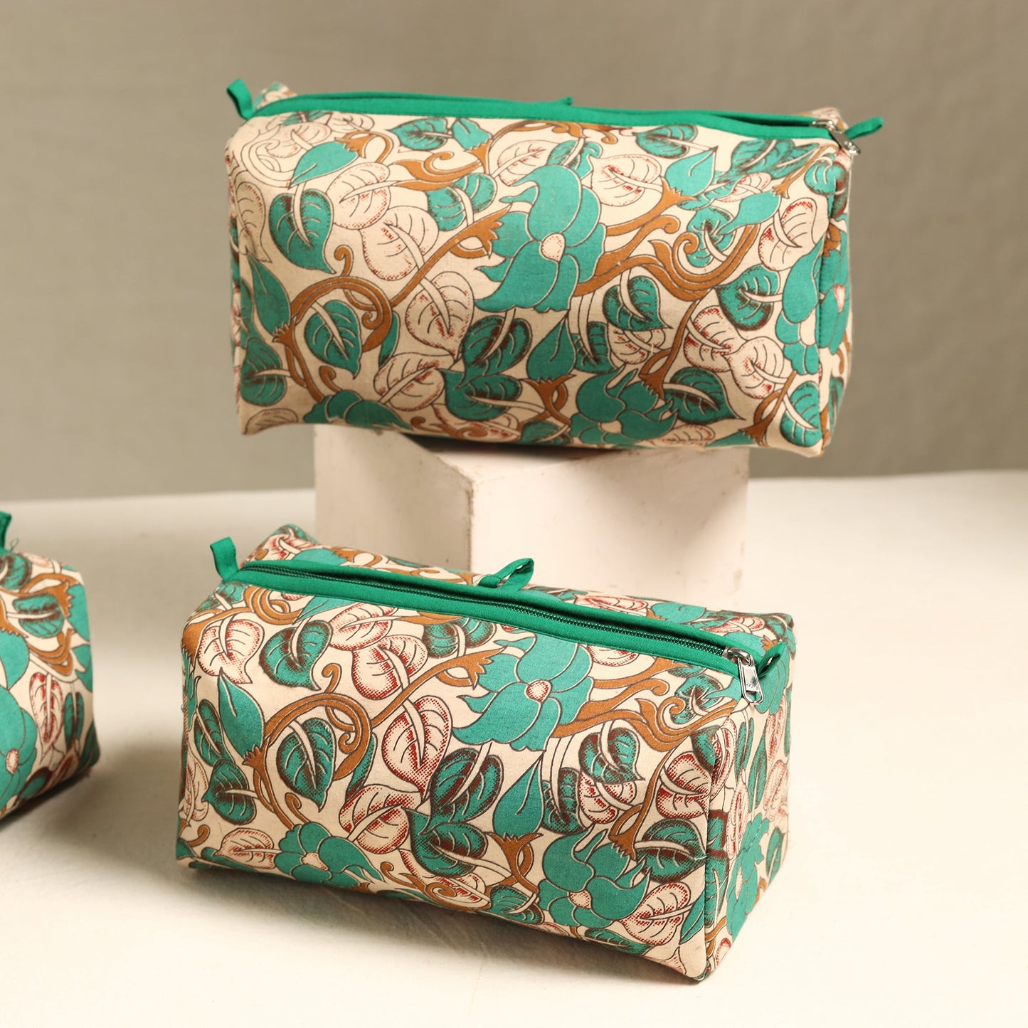  Handmade Cotton Toiletry Bags (Set of 3) 48 