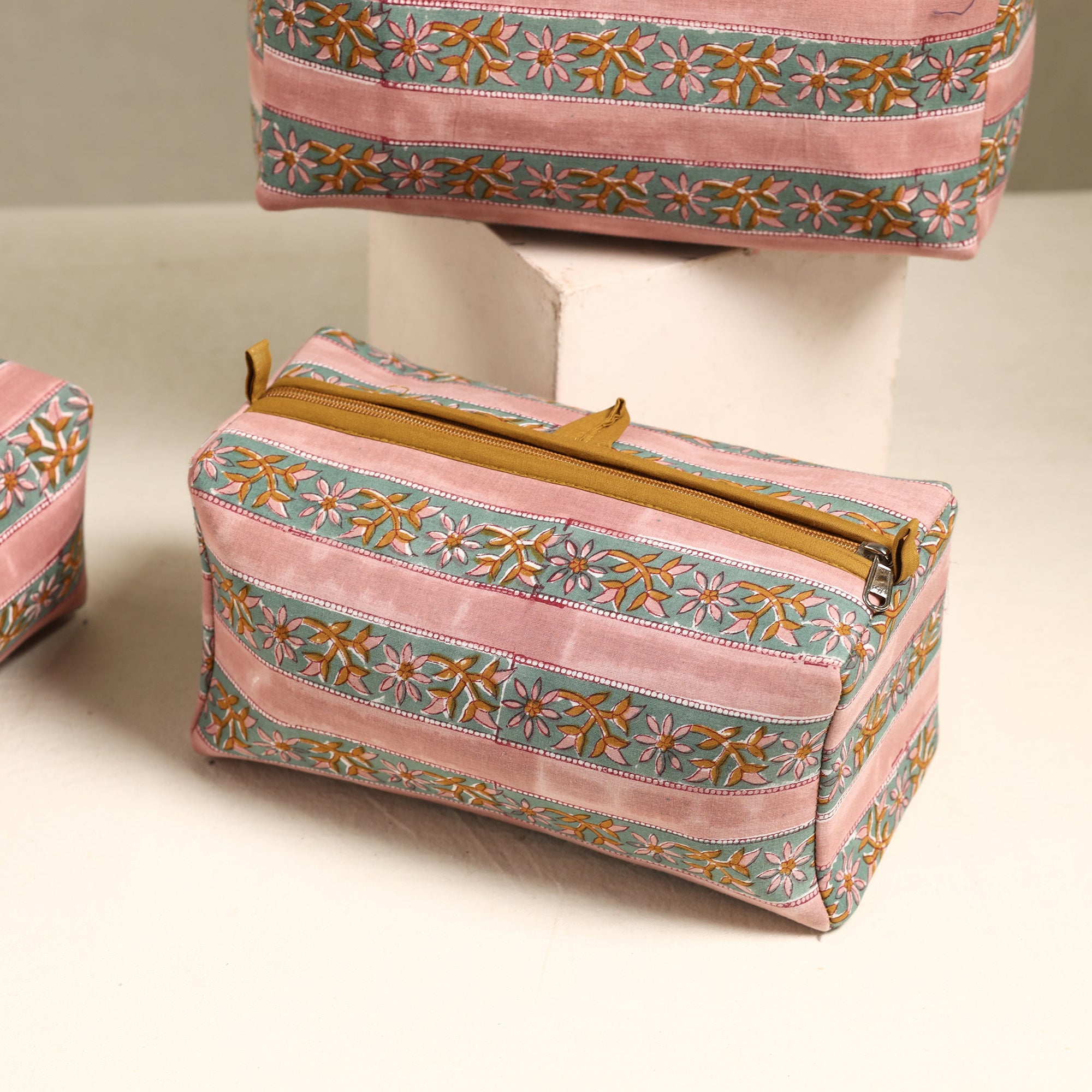  Handmade Cotton Toiletry Bags (Set of 3) 52 