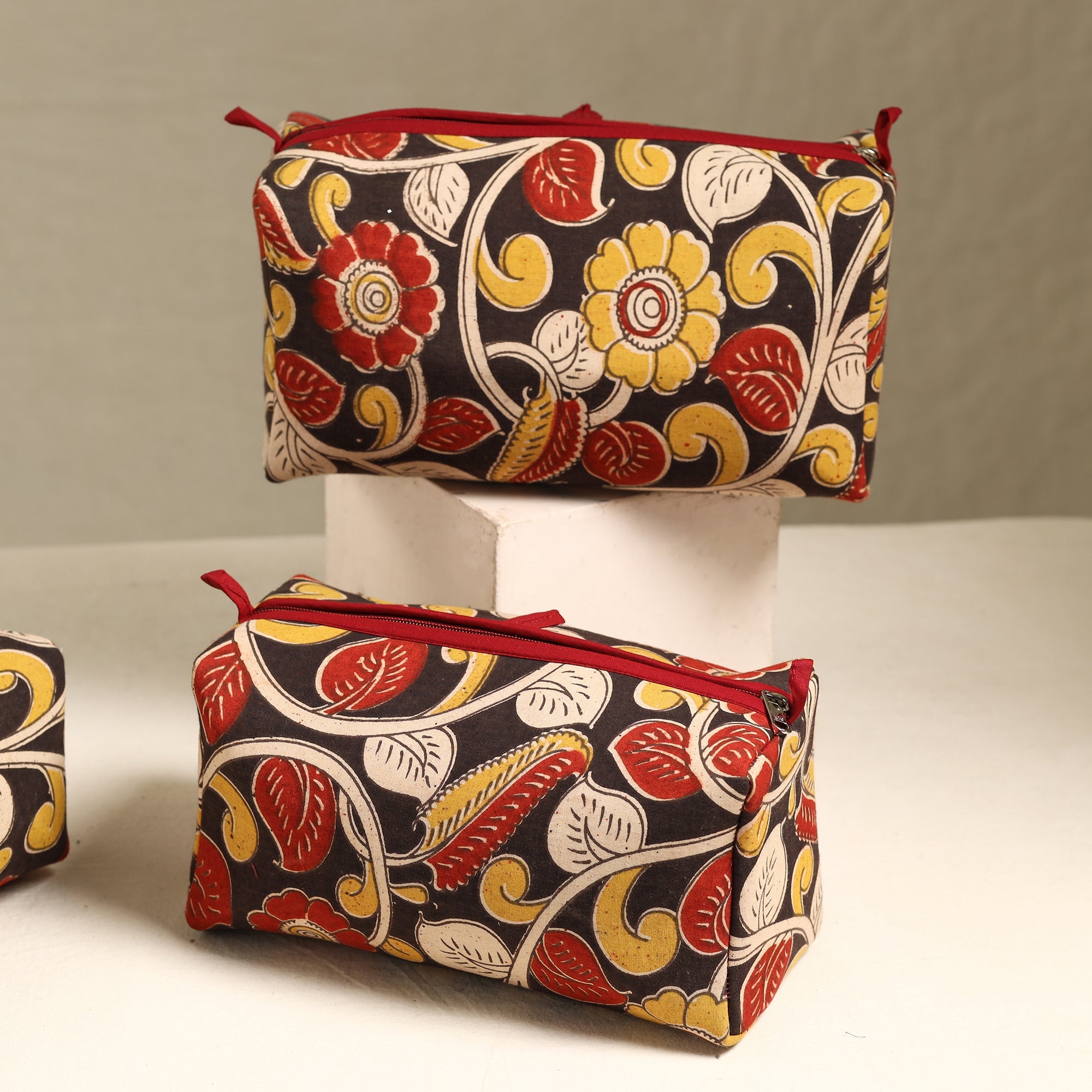  Handmade Cotton Toiletry Bags (Set of 3) 62 