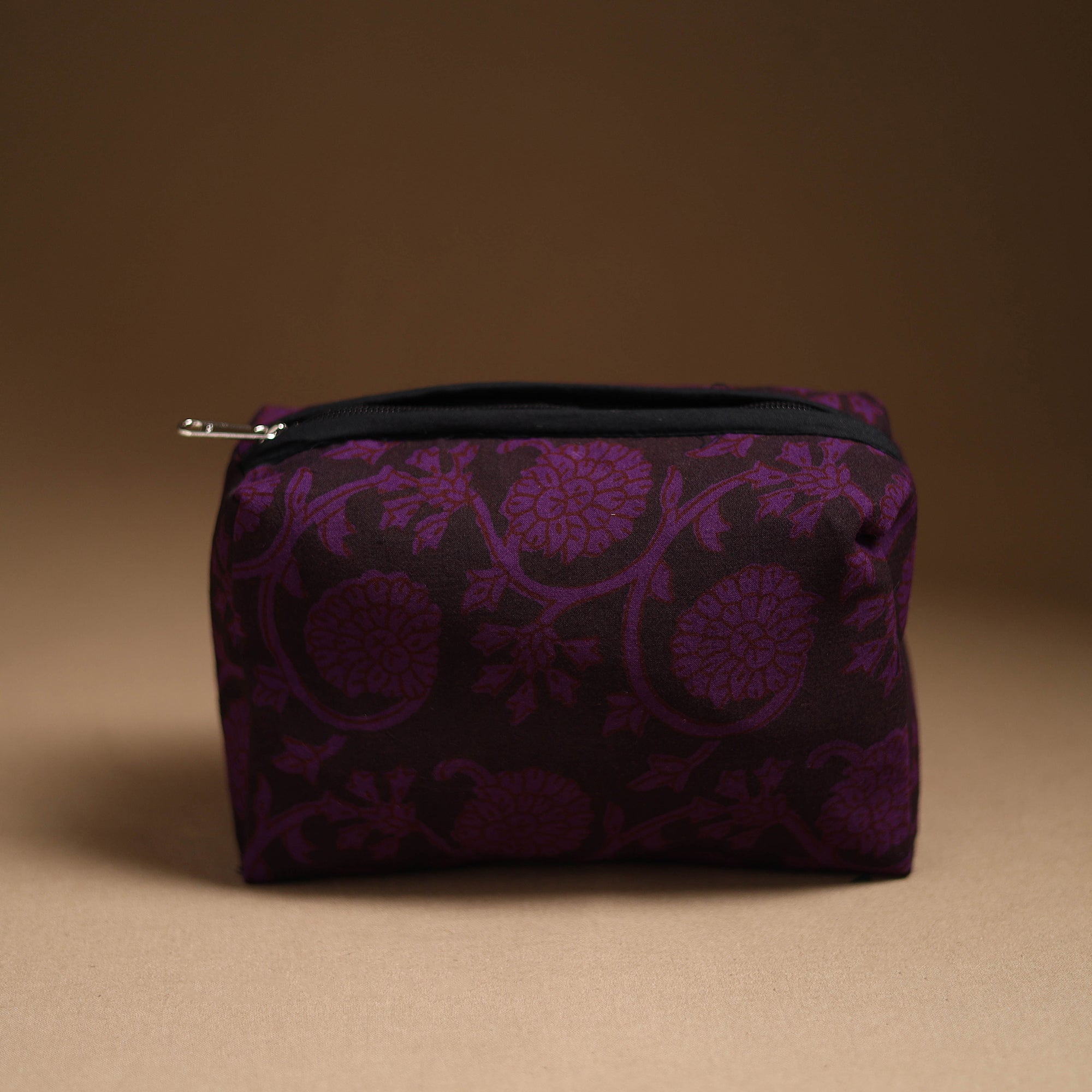 Handmade Cotton Toiletry Pouch - Eco-Friendly