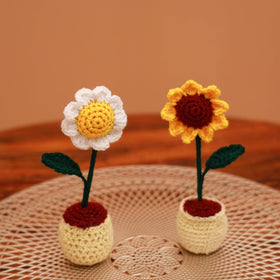 Handmade crochet flower pots (set of 2) 19 - handcrafted