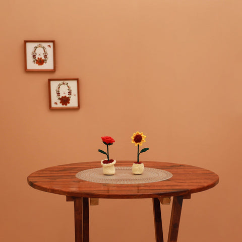 Handmade crochet flower pots (set of 2) 21 - handcrafted