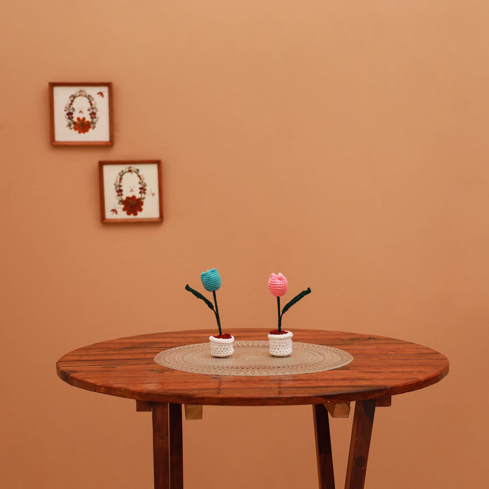 Handmade crochet flower pots (set of 2) 25 - handcrafted