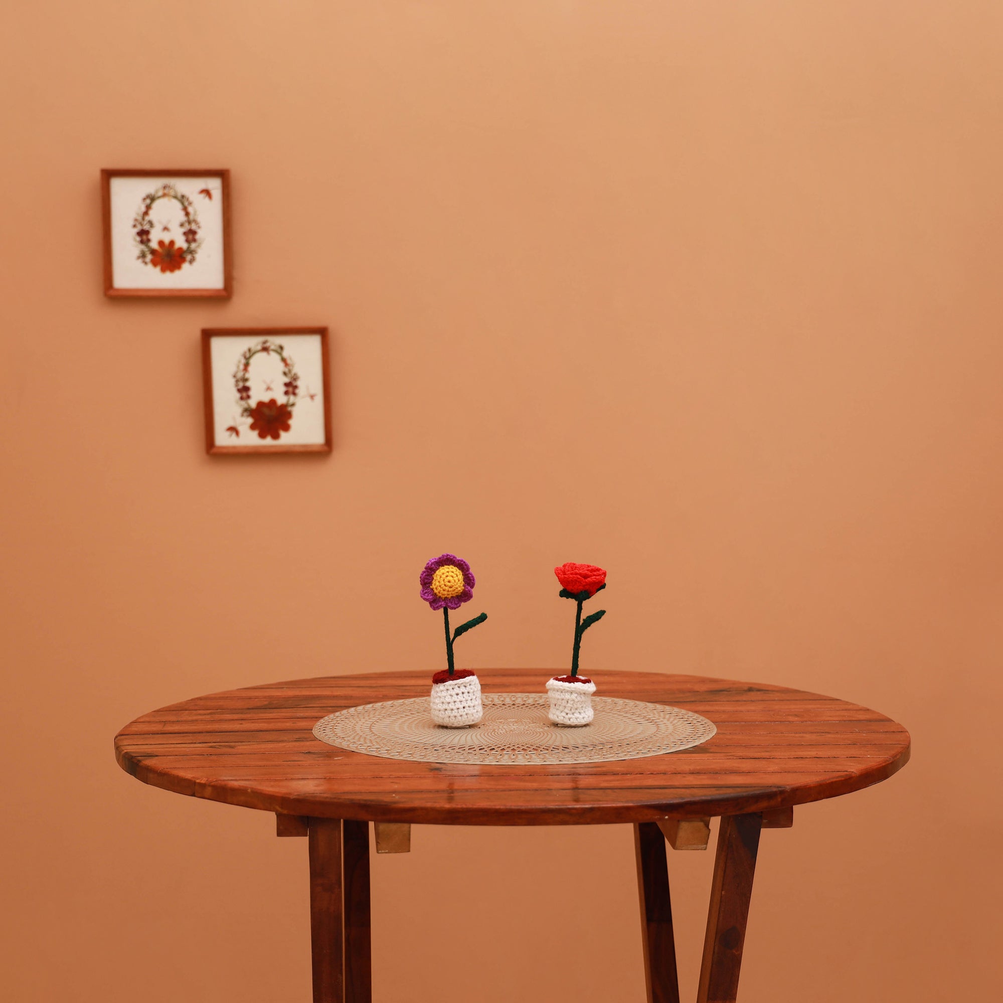 Handmade crochet flower pots (set of 2) 26 - handcrafted