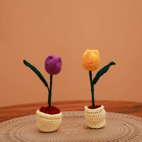 Handmade crochet flower pots (set of 2) 27 - handcrafted