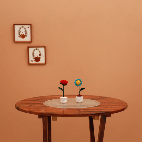 Handmade crochet flower pots (set of 2) 28 - handcrafted