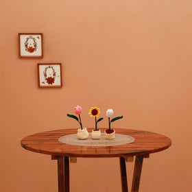 Handmade crochet flower pots (set of 3) 29 - handcrafted