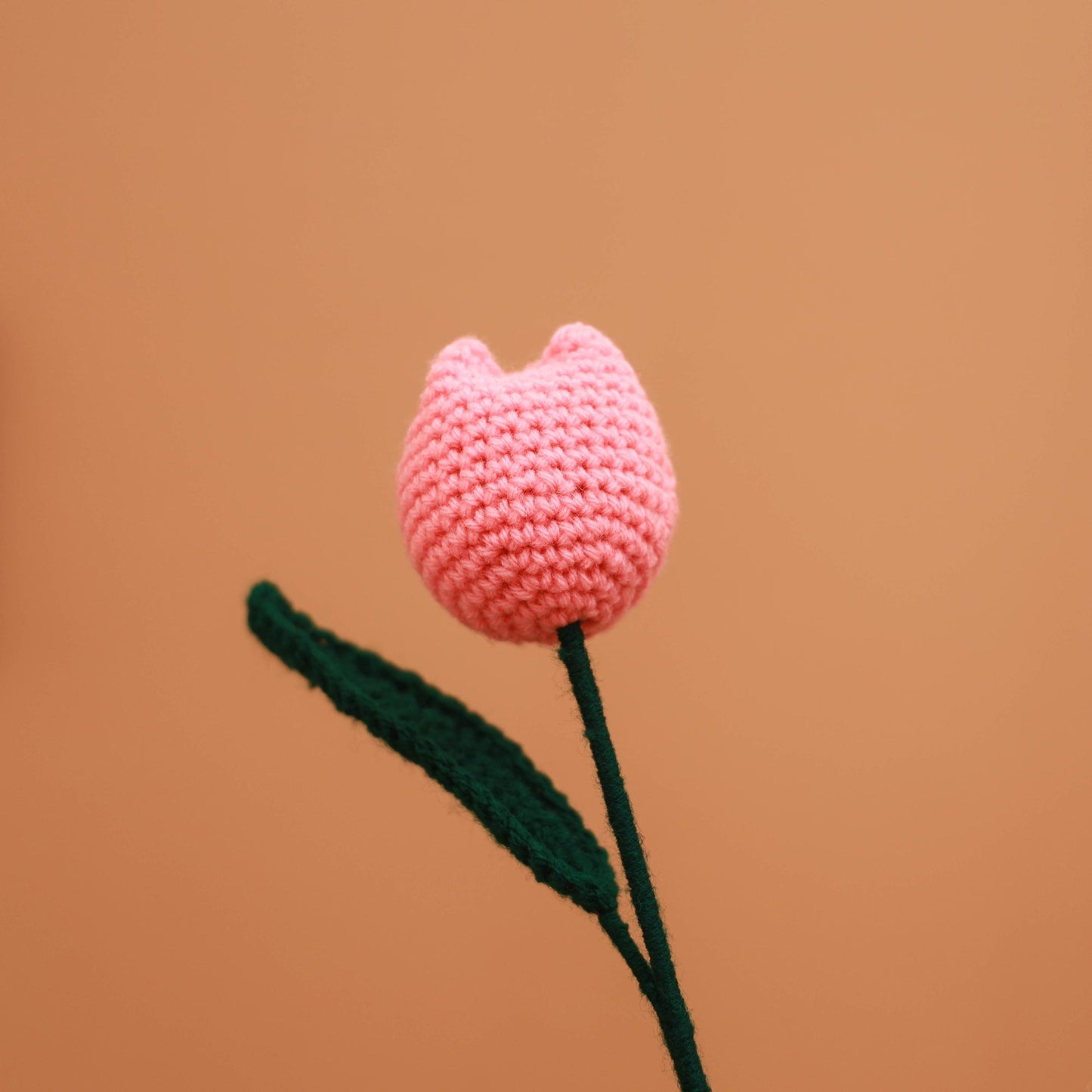 Handmade crochet flower sticks (set of 2) 03 - handcrafted