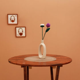 Handmade crochet flower sticks (set of 2) 07 - handcrafted