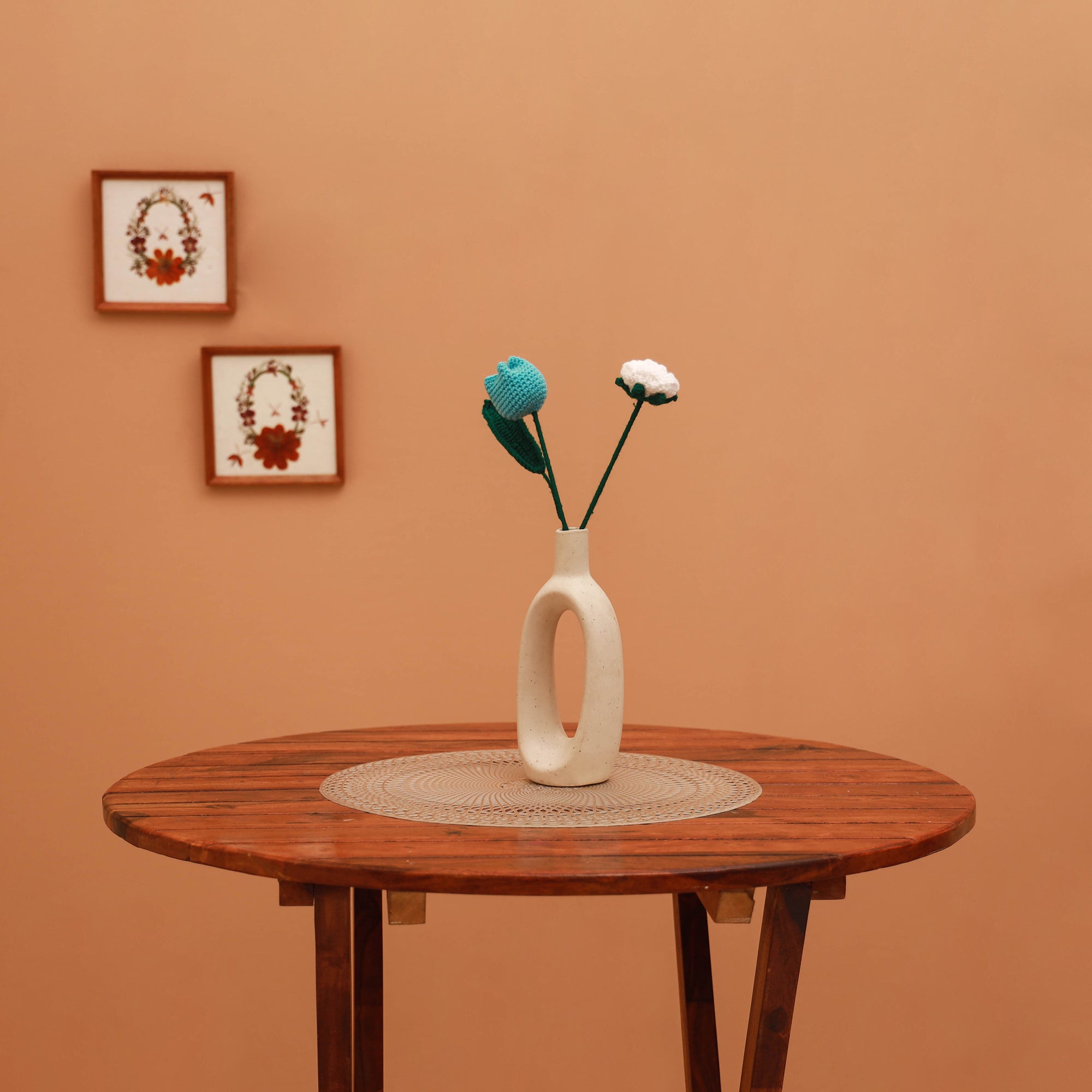 Handmade crochet flower sticks (set of 2) 10 - handcrafted