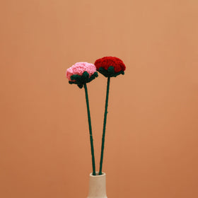 Handmade crochet flower sticks (set of 2) 12 - handcrafted