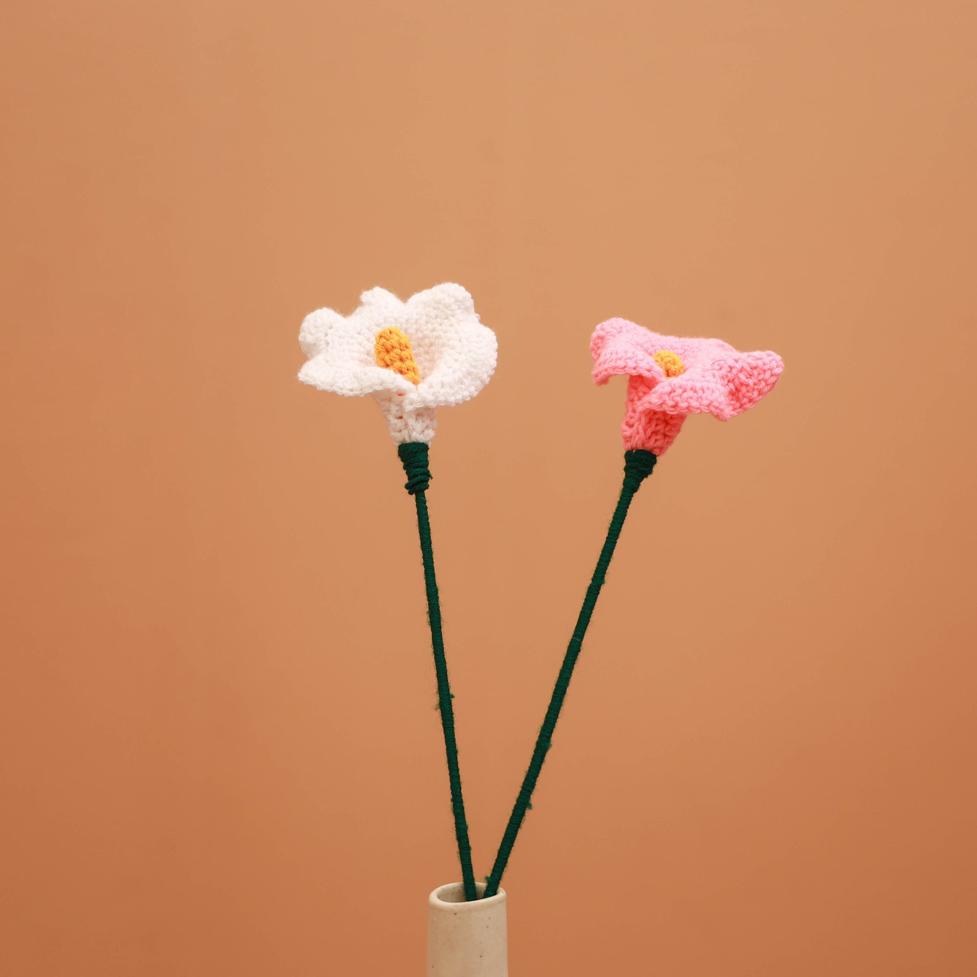 Handmade crochet flower sticks (set of 2) 13 - handcrafted